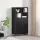  Széf fiókkal 2 pcs Fekete tölgy 81 x 36 x 150.5 cm Faanyag