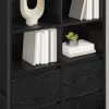  Széf fiókkal 2 pcs Fekete tölgy 81 x 36 x 150.5 cm Faanyag