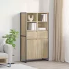  Széf fiókkal 2 pcs Sonoma 81 x 36 x 150.5 cm Faanyag