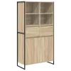  Széf fiókkal 2 pcs Sonoma 81 x 36 x 150.5 cm Faanyag