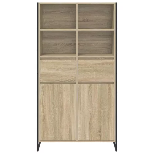  Széf fiókkal 2 pcs Sonoma 81 x 36 x 150.5 cm Faanyag
