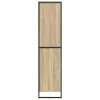  Széf fiókkal 2 pcs Sonoma 81 x 36 x 150.5 cm Faanyag