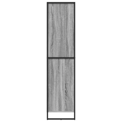  Széf fiókkal 2 pcs Szürke Sonoma 81 x 36 x 150.5 cm Faanyag