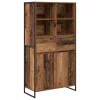  Széf fiókkal 2 pcs Öreg fa 81 x 36 x 150.5 cm Faanyag