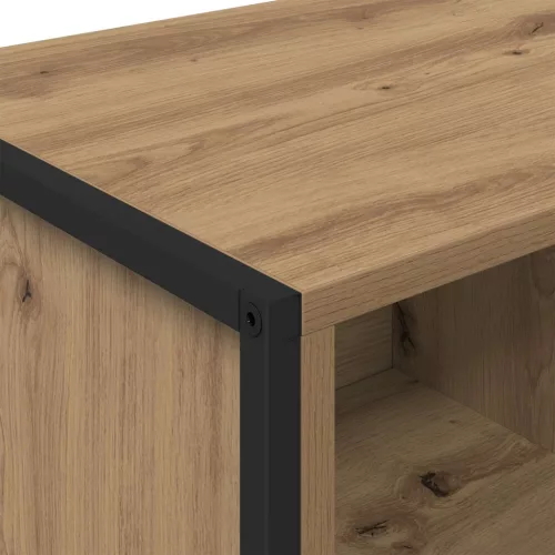  Széf fiókkal 2 pcs Művészi tölgy 81 x 36 x 150.5 cm Faanyag