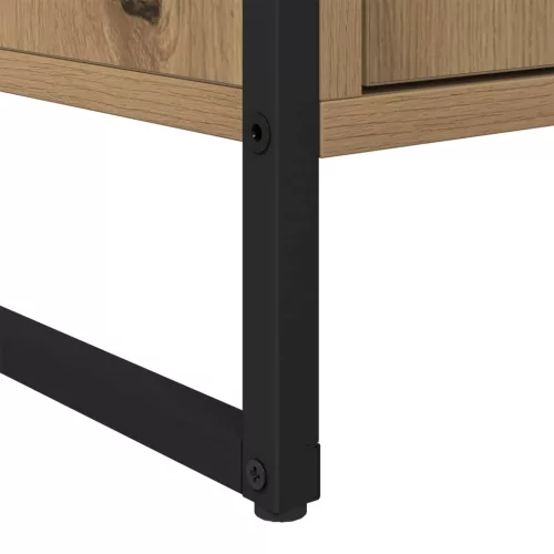  Széf fiókkal 2 pcs Művészi tölgy 81 x 36 x 150.5 cm Faanyag