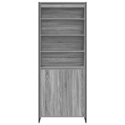  Magas szekrények 2 pcs Szürke Sonoma 60 x 36 x 300 cm Faanyag