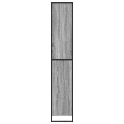  Magas szekrények 2 pcs Szürke Sonoma 60 x 36 x 300 cm Faanyag