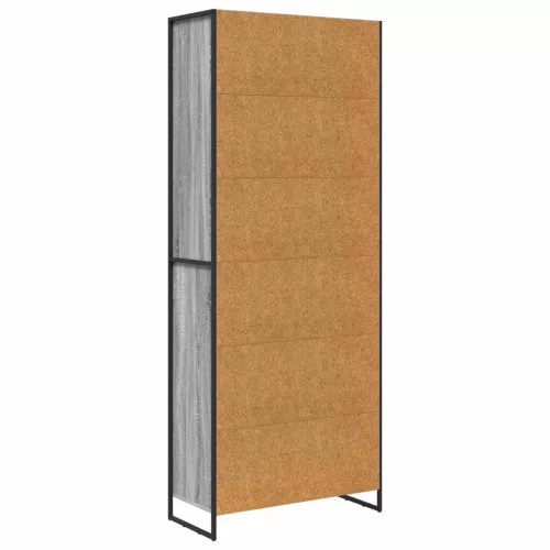  Magas szekrények 2 pcs Szürke Sonoma 60 x 36 x 300 cm Faanyag