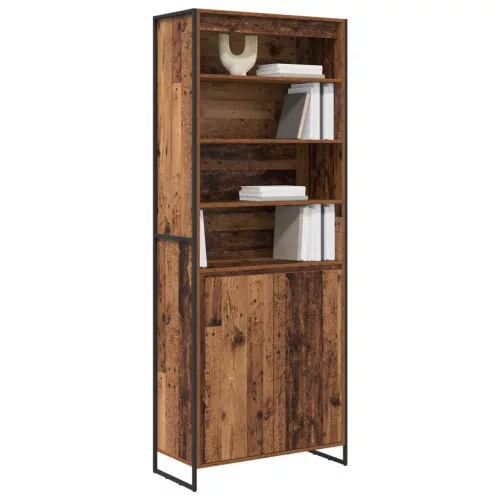  Magas szekrények 2 pcs Öreg fa 60 x 36 x 300 cm Faanyag