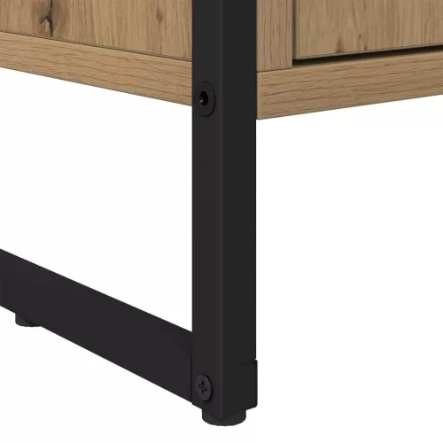  Magas szekrények 2 pcs Művészi tölgy 60 x 36 x 300 cm Faanyag