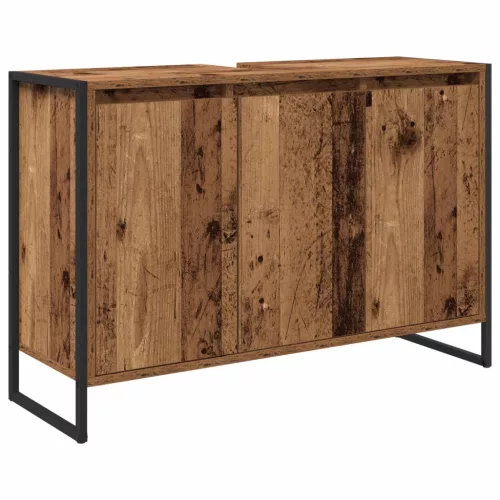  Fürdőszoba bútor szett fiókkal polcokkal Öreg fa Faanyag