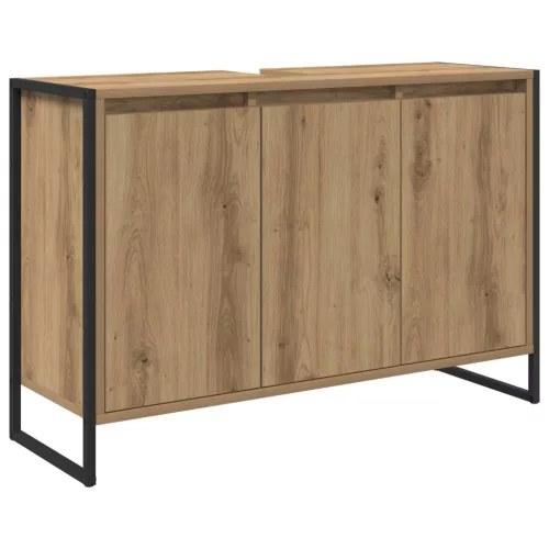  Fürdőszoba bútor szett fiókkal polcokkal Artisan tölgy Faanyag