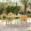  Kültéri Székek 4 pcs Krém, barna PE rattan, tömör akácfa