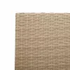 Kültéri Székek 4 pcs Krém, Barna PE rattan, tömör akácfa