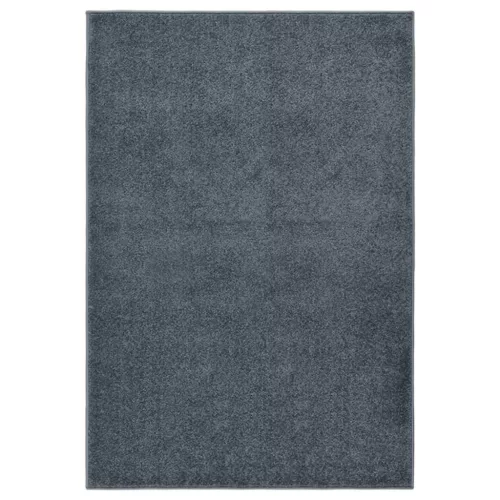  antracitszürke rövid szálú szőnyeg 160 x 230 cm