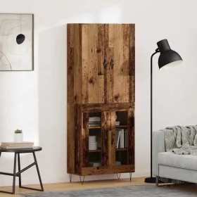  Magasfiú 2 pcs Öreg fa RÉtegelt fa és üveg