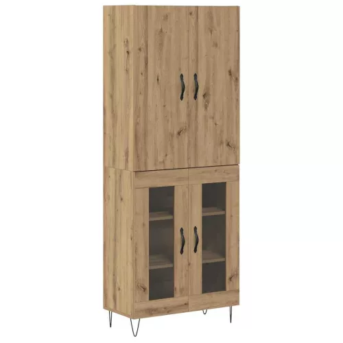  Magasfiú 2 pcs Artisan tölgy RÉtegelt fa és üveg