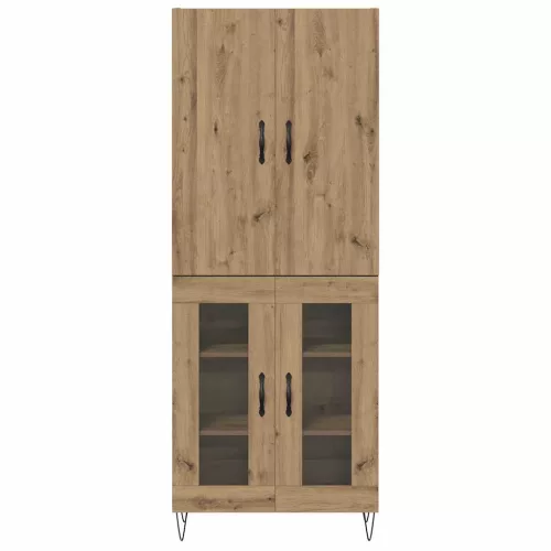  Magasfiú 2 pcs Artisan tölgy RÉtegelt fa és üveg