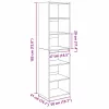  Cabinet Fekete tölgy 50 x 41 x 185 cm Faanyag
