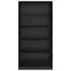  Ruhásszekrény polcokkal Fekete tölgy 100 x 50 x 200 cm Faanyag