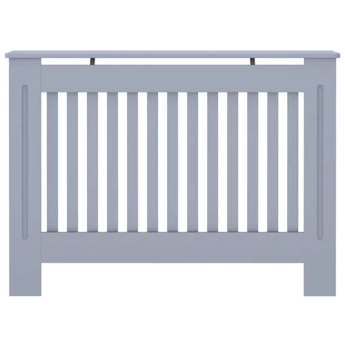  Radiátor fedezék 2 pcs Szürke 112 x 19 x 81.5 cm Faanyag