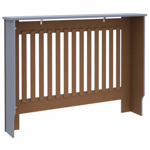  Radiátor fedezék 2 pcs Szürke 112 x 19 x 81.5 cm Faanyag