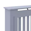  Radiátor fedezék 2 pcs Szürke 112 x 19 x 81.5 cm Faanyag