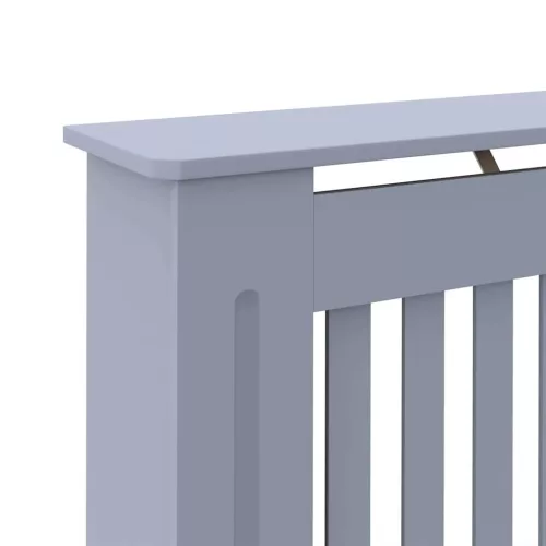  Radiátor fedezék 2 pcs Szürke 112 x 19 x 81.5 cm Faanyag