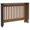  Radiátor fedezék 2 pcs Fekete 112 x 19 x 81.5 cm Faanyag