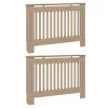  Radiátor fedezék 2 pcs Barna 112 x 19 x 81.5 cm Faanyag