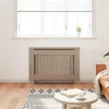  Radiátor fedezék 2 pcs Barna 112 x 19 x 81.5 cm Faanyag