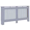  Radiátor fedezék 2 pcs Szürke 152 x 19 x 81.5 cm Faanyag
