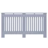  Radiátor fedezék 2 pcs Szürke 152 x 19 x 81.5 cm Faanyag