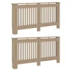  Radiátor fedezék 2 pcs Barna 152 x 19 x 81.5 cm Faanyag