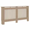  Radiátor fedezék 2 pcs Barna 152 x 19 x 81.5 cm Faanyag