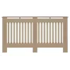  Radiátor fedezék 2 pcs Barna 152 x 19 x 81.5 cm Faanyag