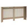  Radiátor fedezék 2 pcs Barna 152 x 19 x 81.5 cm Faanyag