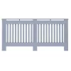  Radiátor fedezék 2 pcs Szürke 172 x 19 x 81.5 cm Faanyag