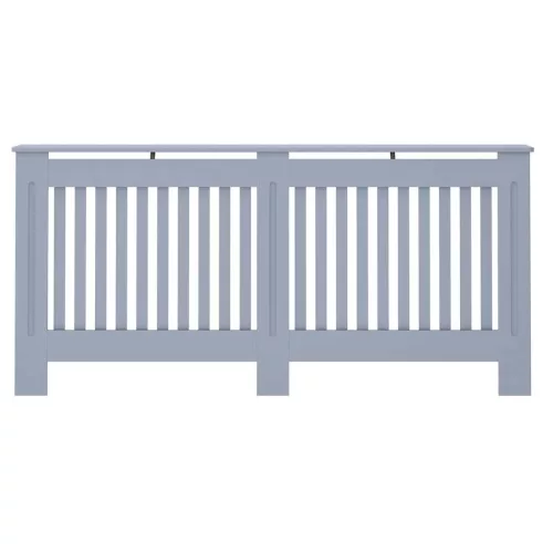  Radiátor fedezék 2 pcs Szürke 172 x 19 x 81.5 cm Faanyag