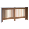  Radiátor fedezék 2 pcs Szürke 172 x 19 x 81.5 cm Faanyag