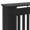  Radiátor fedezék 2 pcs Fekete 172 x 19 x 81.5 cm Faanyag