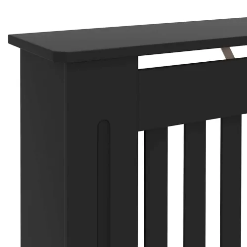 Radiátor fedezék 2 pcs Fekete 172 x 19 x 81.5 cm Faanyag