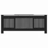  Radiátor fedezék 2 pcs Fekete (142-205) x 20.5 x 81.5 cm