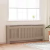  Radiátor fedezék 2 pcs Barna (142-205) x 20.5 x 81.5 cm Faanyag