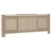  Radiátor fedezék 2 pcs Barna (142-205) x 20.5 x 81.5 cm Faanyag