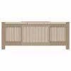  Radiátor fedezék 2 pcs Barna (142-205) x 20.5 x 81.5 cm Faanyag