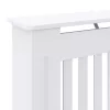  Radiátor fedezék 2 pcs Fehér 78 x 19 x 81.5 cm Faanyag