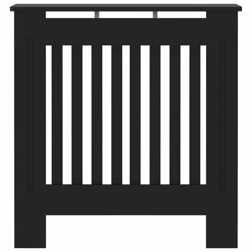  Radiátor fedezék 2 pcs Fekete 78 x 19 x 81.5 cm Faanyag