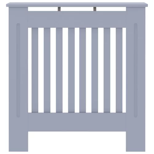  Radiátor fedezék 2 pcs Szürke 78 x 19 x 81.5 cm Faanyag